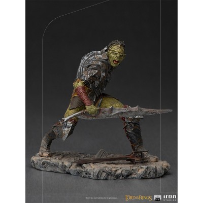 LORD OF THE RINGS SWORDSMAN ORC ART SCALE 1/10 STATUA FIGURE IRON STUDIOS