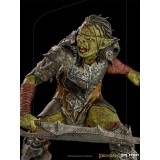 LORD OF THE RINGS SWORDSMAN ORC ART SCALE 1/10 STATUA FIGURE IRON STUDIOS