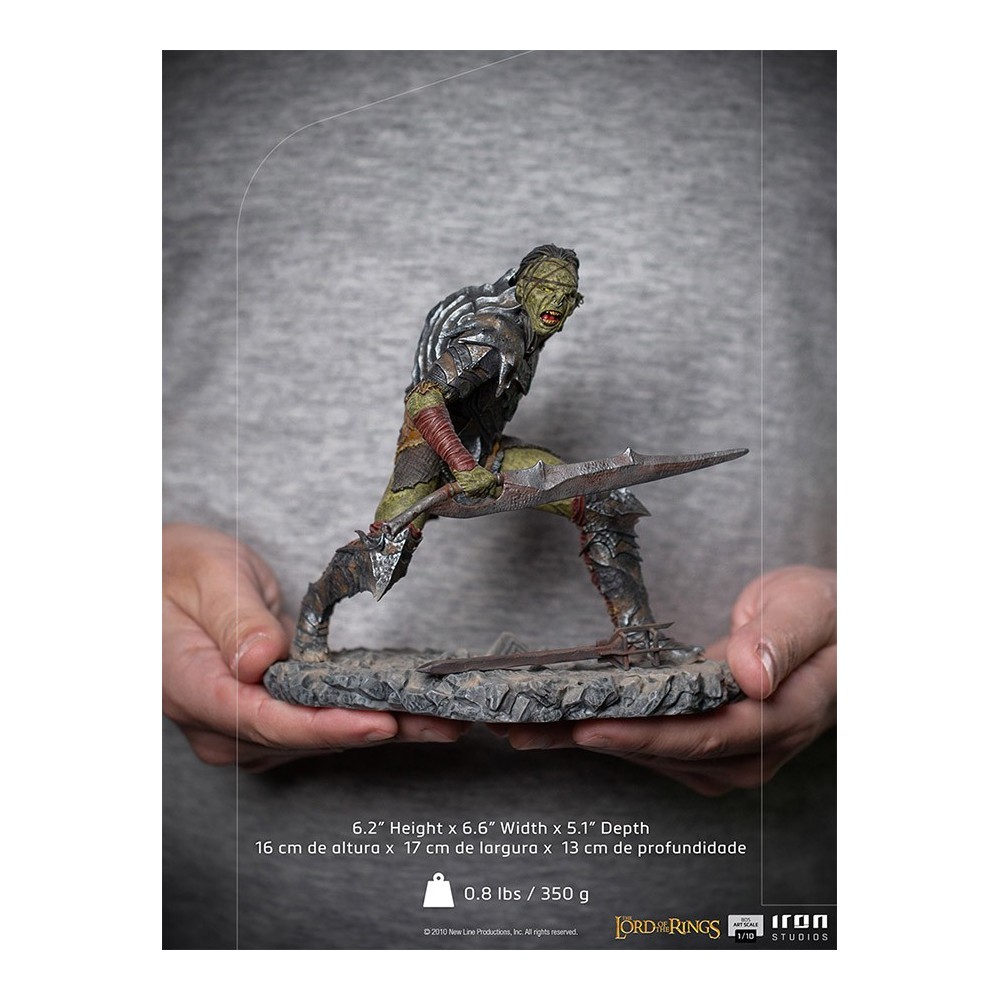 IRON STUDIOS LORD OF THE RINGS SWORDSMAN ORC ART SCALE 1/10 STATUE FIGURE