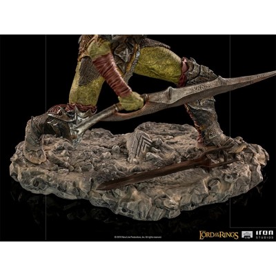 LORD OF THE RINGS SWORDSMAN ORC ART SCALE 1/10 STATUA FIGURE IRON STUDIOS