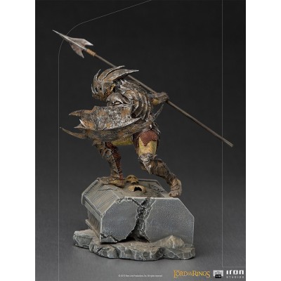 LORD OF THE RINGS ARMORED ORC ART SCALE 1/10 STATUA FIGURE IRON STUDIOS