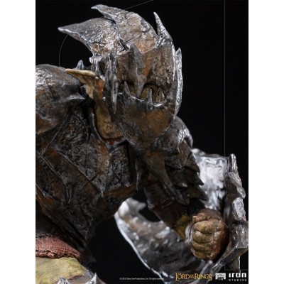 LORD OF THE RINGS ARMORED ORC ART SCALE 1/10 STATUA FIGURE IRON STUDIOS