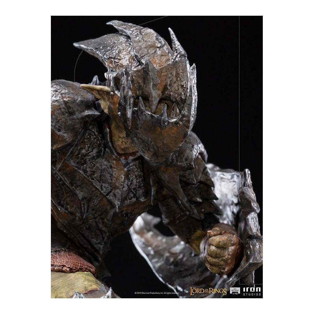 LORD OF THE RINGS ARMORED ORC ART SCALE 1/10 STATUA FIGURE IRON STUDIOS