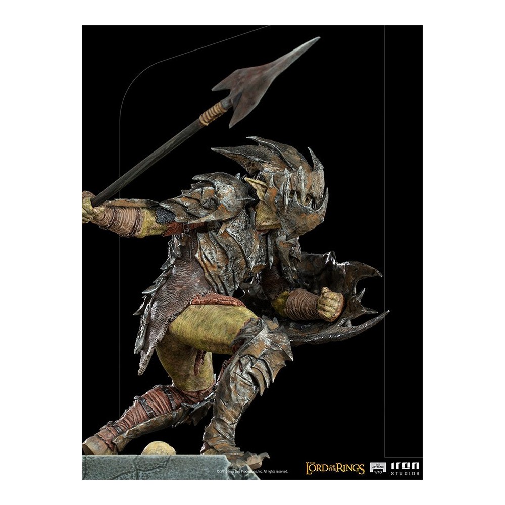 LORD OF THE RINGS ARMORED ORC ART SCALE 1/10 STATUA FIGURE IRON STUDIOS