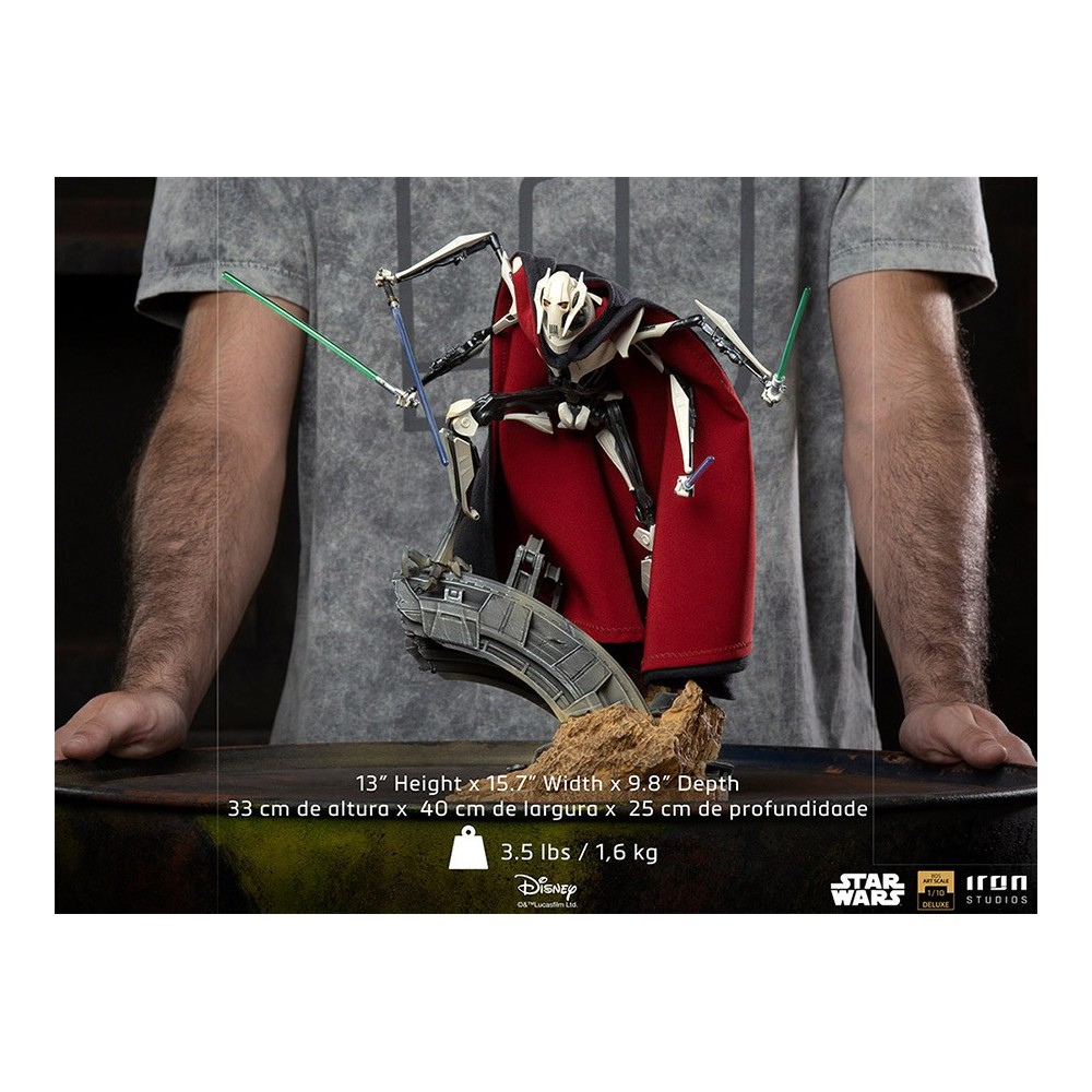 IRON STUDIOS STAR WARS GENERAL GRIEVOUS ART SCALE DELUXE 1/10 STATUE FIGURE