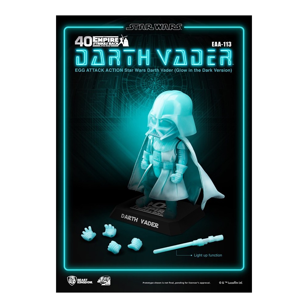 STAR WARS DARTH VADER GLOW EGG ATTACK ACTION FIGURE BEAST KINGDOM