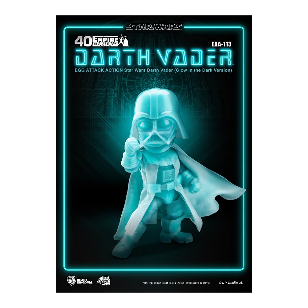 STAR WARS DARTH VADER GLOW EGG ATTACK ACTION FIGURE BEAST KINGDOM