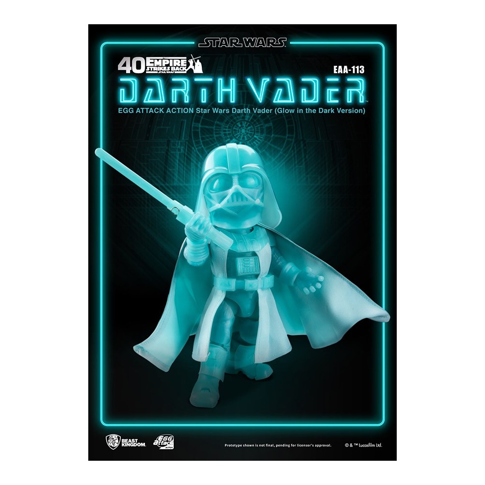 STAR WARS DARTH VADER GLOW EGG ATTACK ACTION FIGURE BEAST KINGDOM