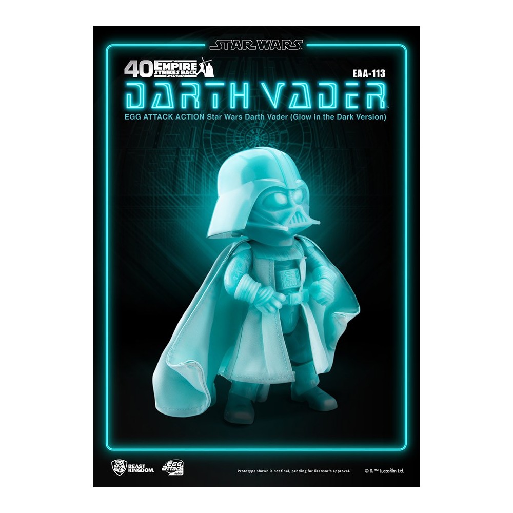 STAR WARS DARTH VADER GLOW EGG ATTACK ACTION FIGURE BEAST KINGDOM