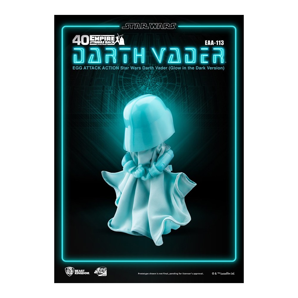 STAR WARS DARTH VADER GLOW EGG ATTACK ACTION FIGURE BEAST KINGDOM