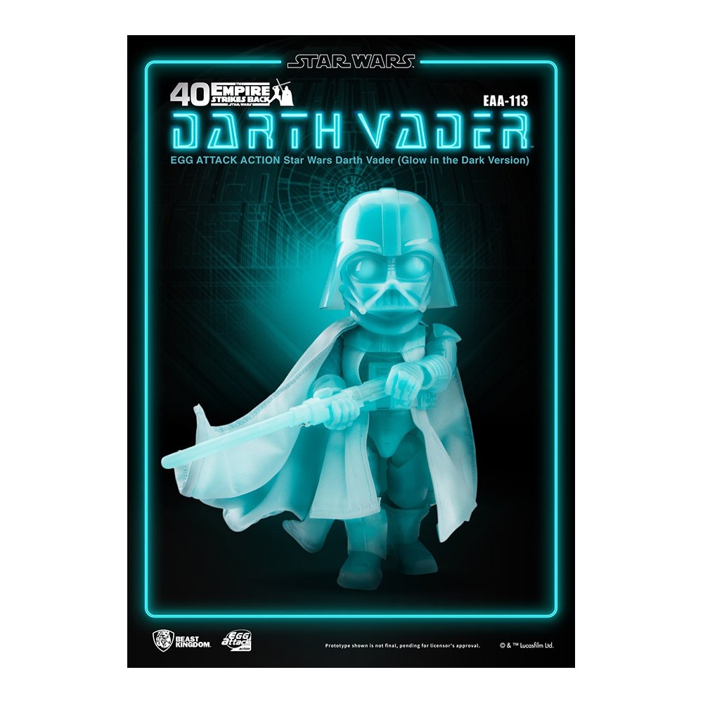 STAR WARS DARTH VADER GLOW EGG ATTACK ACTION FIGURE BEAST KINGDOM