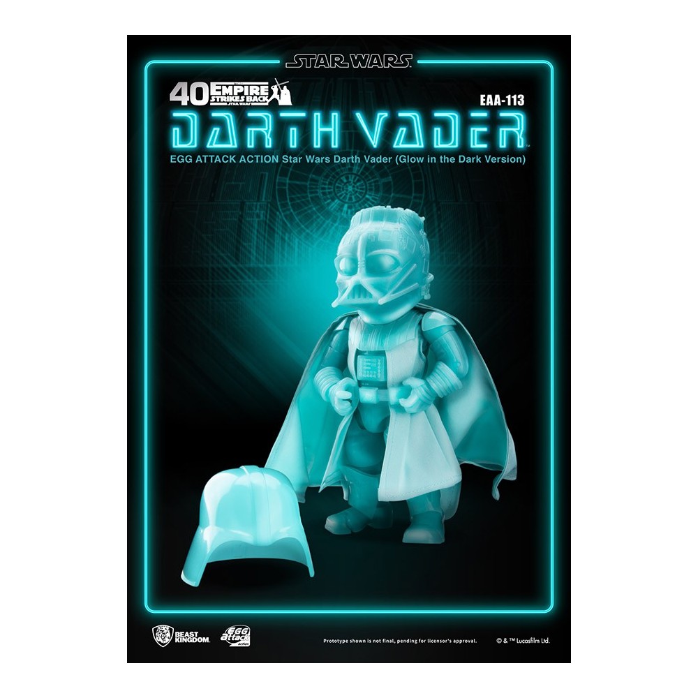 STAR WARS DARTH VADER GLOW EGG ATTACK ACTION FIGURE BEAST KINGDOM