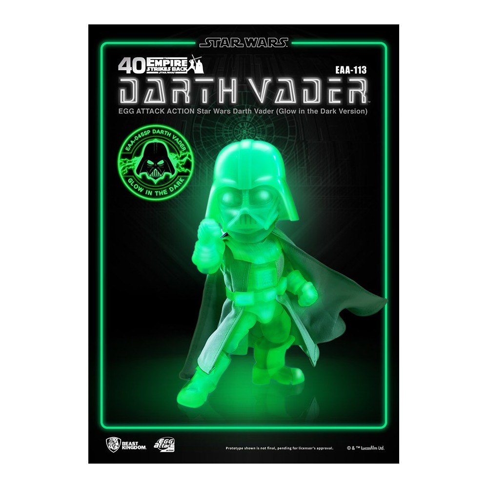 STAR WARS DARTH VADER GLOW EGG ATTACK ACTION FIGURE BEAST KINGDOM