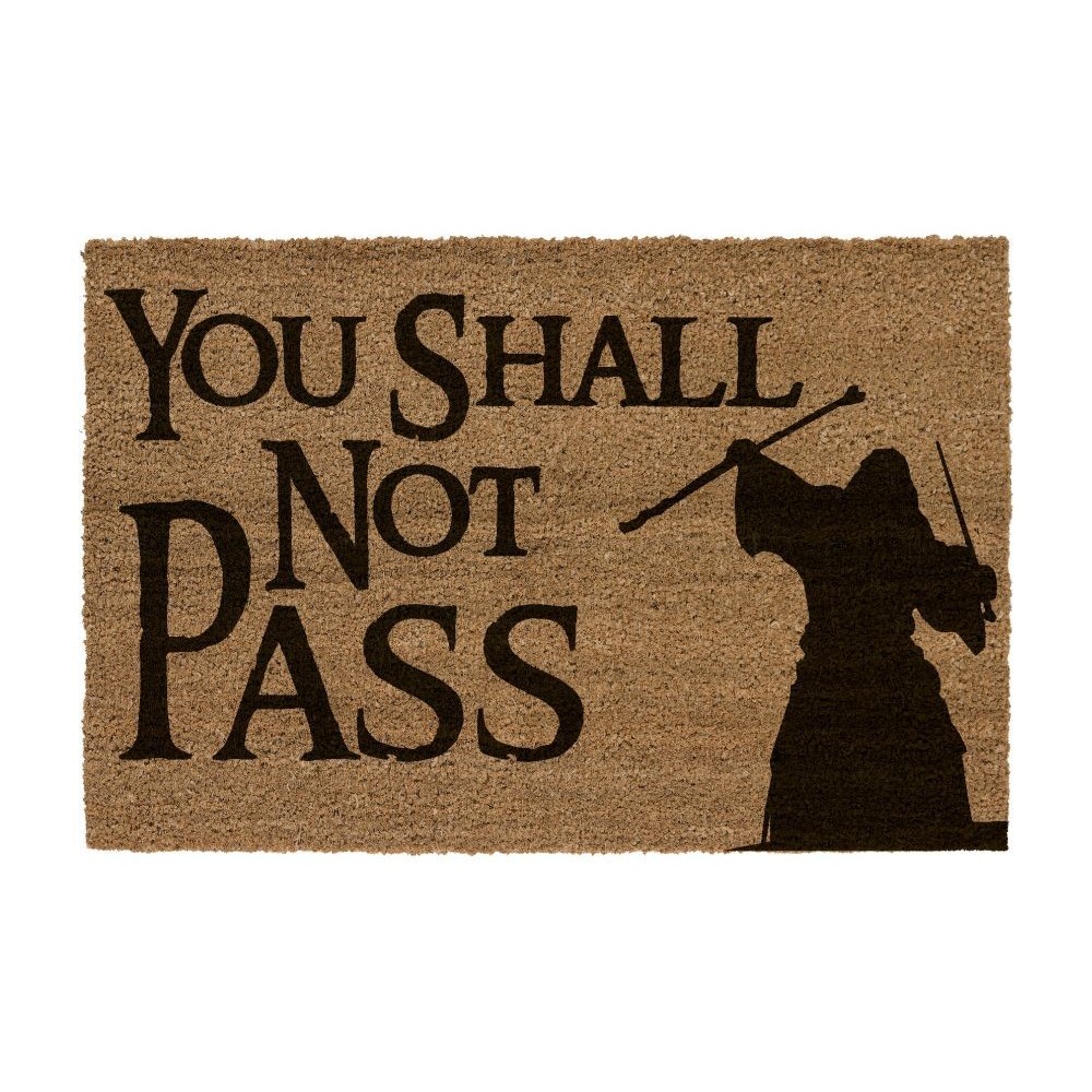 SD TOYS THE LORD OF THE RINGS YOU SHALL NOT PASS DOORMAT ZERBINO TAPPETINO