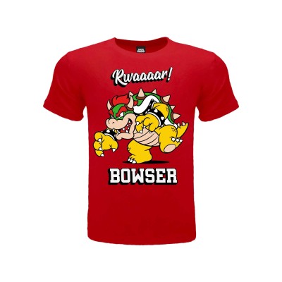 MAGLIA T SHIRT NINTENDO SUPER MARIO BOWSER RUGGITO