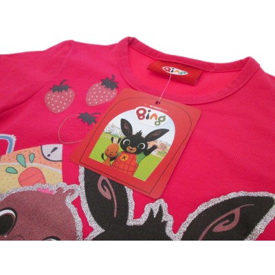 MAGLIA T SHIRT BING FOOD FUCSIA