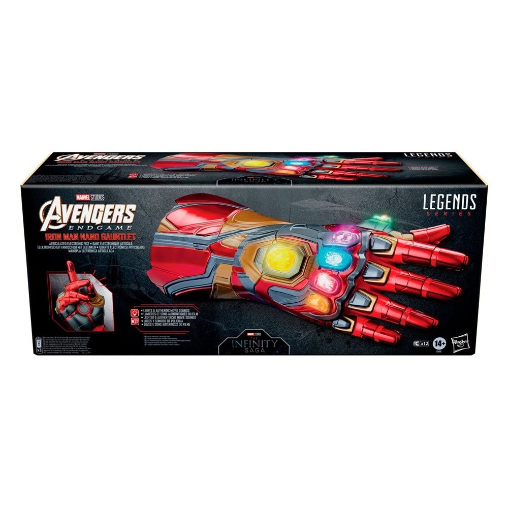 MARVEL LEGENDS SERIES ELECTRONIC IRON MAN NANO GAUNTLET REPLICA HASBRO