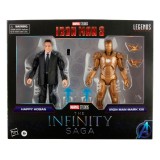 MARVEL LEGENDS IRON MAN 3 HAPPY HOGAN AND IRON MAN ACTION FIGURE HASBRO