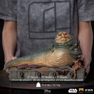 STAR WARS JABBA THE HUTT ART SCALE DELUXE 1/10 STATUA FIGURE IRON STUDIOS