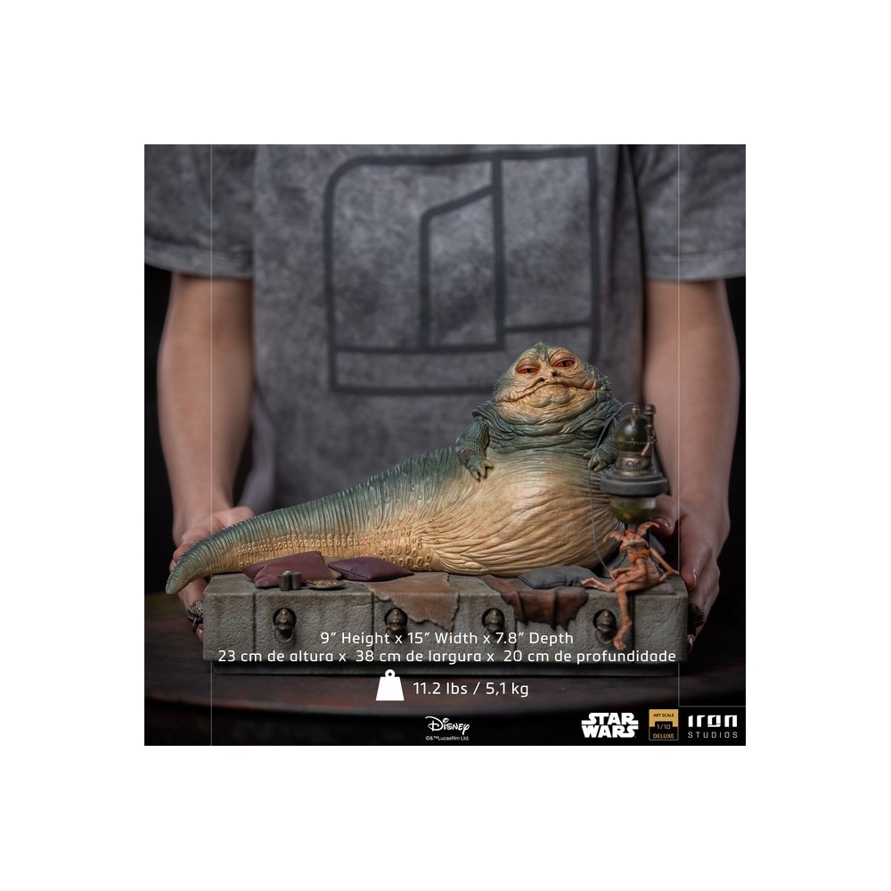 STAR WARS JABBA THE HUTT ART SCALE DELUXE 1/10 STATUA FIGURE IRON STUDIOS