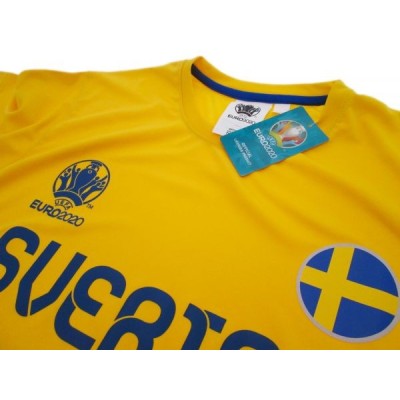 MAGLIA T SHIRT UFFICIALE UEFA EURO 2020 SVEZIA
