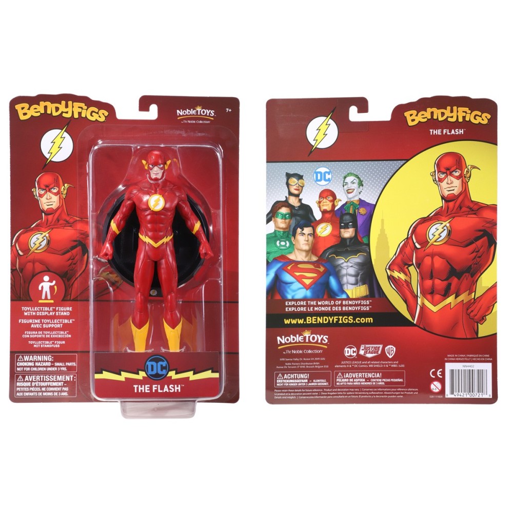 NOBLE COLLECTIONS DC COMICS THE FLASH BENDYFIGS ACTION FIGURE