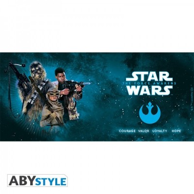 ABYSTYLE STAR WARS CHEWIE REY FINN CERAMIC MUG