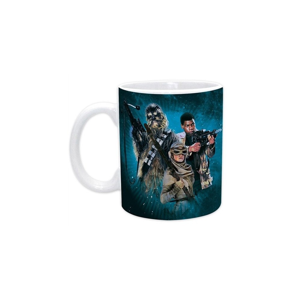 ABYSTYLE STAR WARS CHEWIE REY FINN CERAMIC MUG