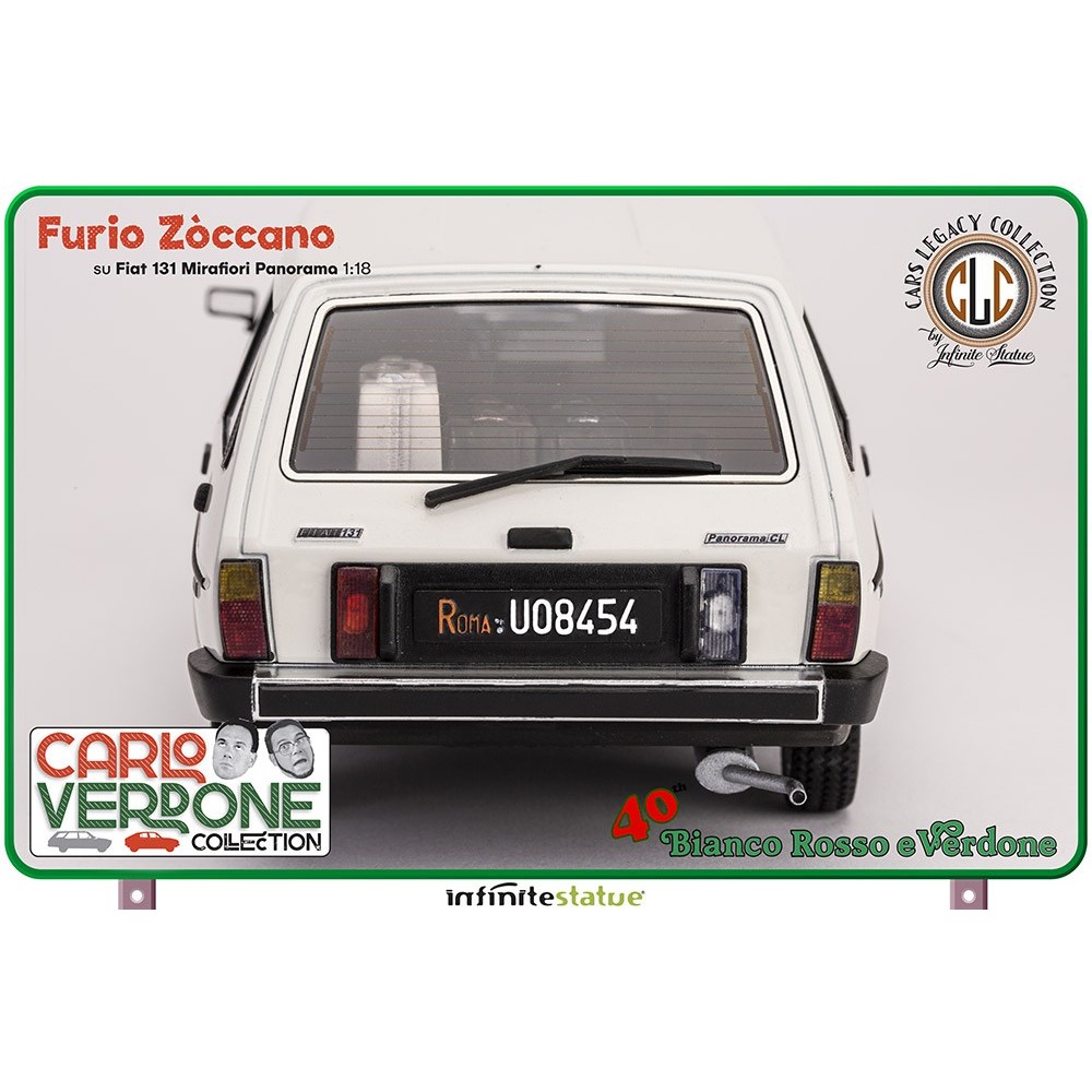 INFINITE STATUE FURIO ZOCCANO ON FIAT 131 1/18 SCALE FIGURE REPLICA