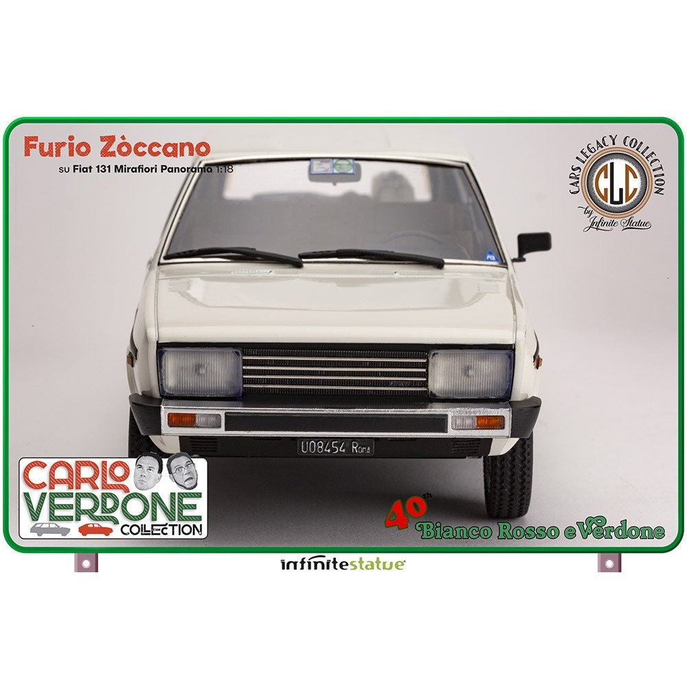 INFINITE STATUE FURIO ZOCCANO ON FIAT 131 1/18 SCALE FIGURE REPLICA