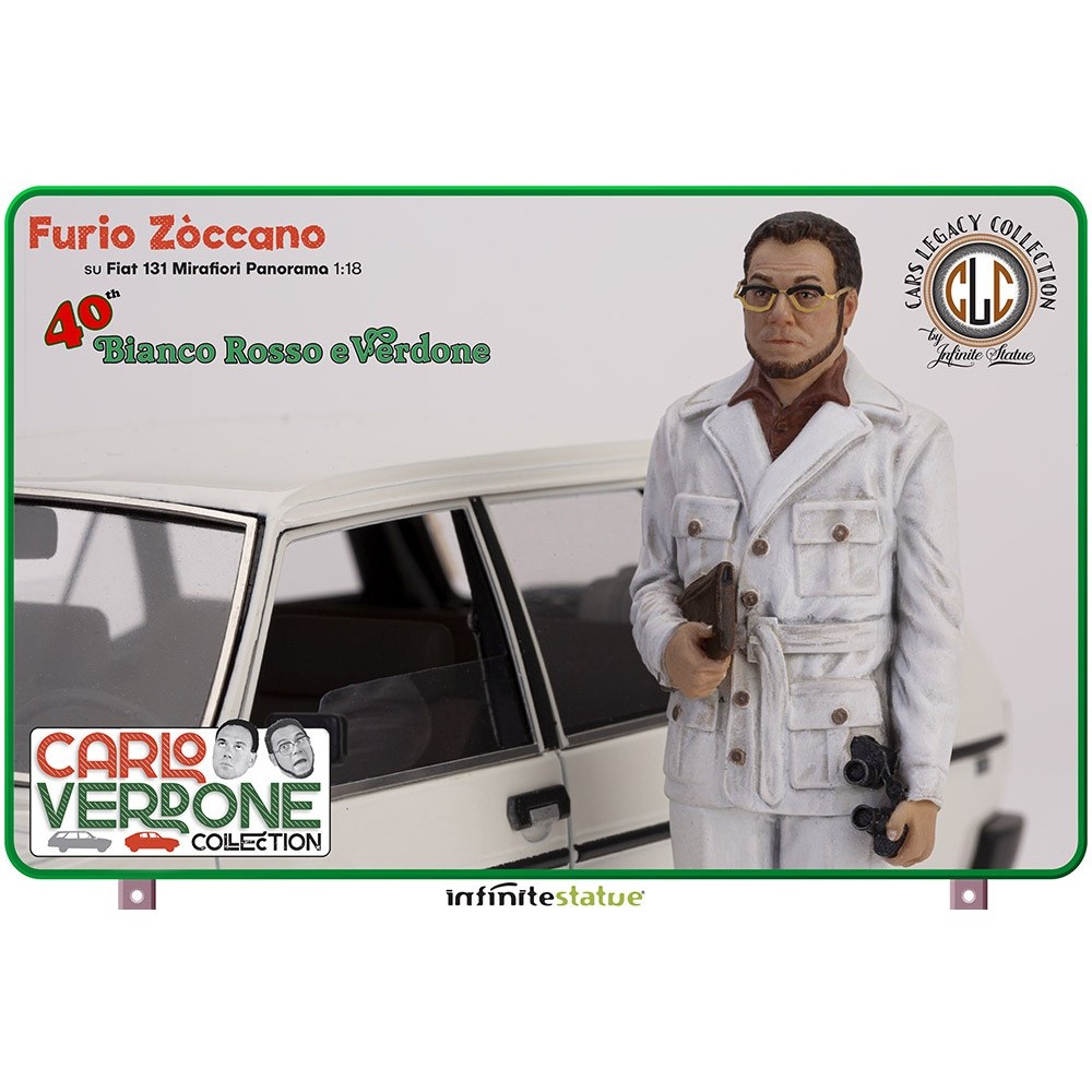 FURIO ZOCCANO SU FIAT 131 1/18 SCALE FIGURE REPLICA INFINITE STATUE