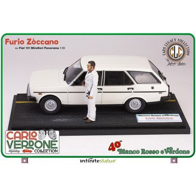 INFINITE STATUE FURIO ZOCCANO ON FIAT 131 1/18 SCALE FIGURE REPLICA