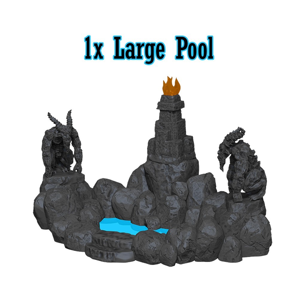 WIZKIDS POOLS AND PILLARS SET AMBIENTAZIONE DUNGEONS AND DRAGONS
