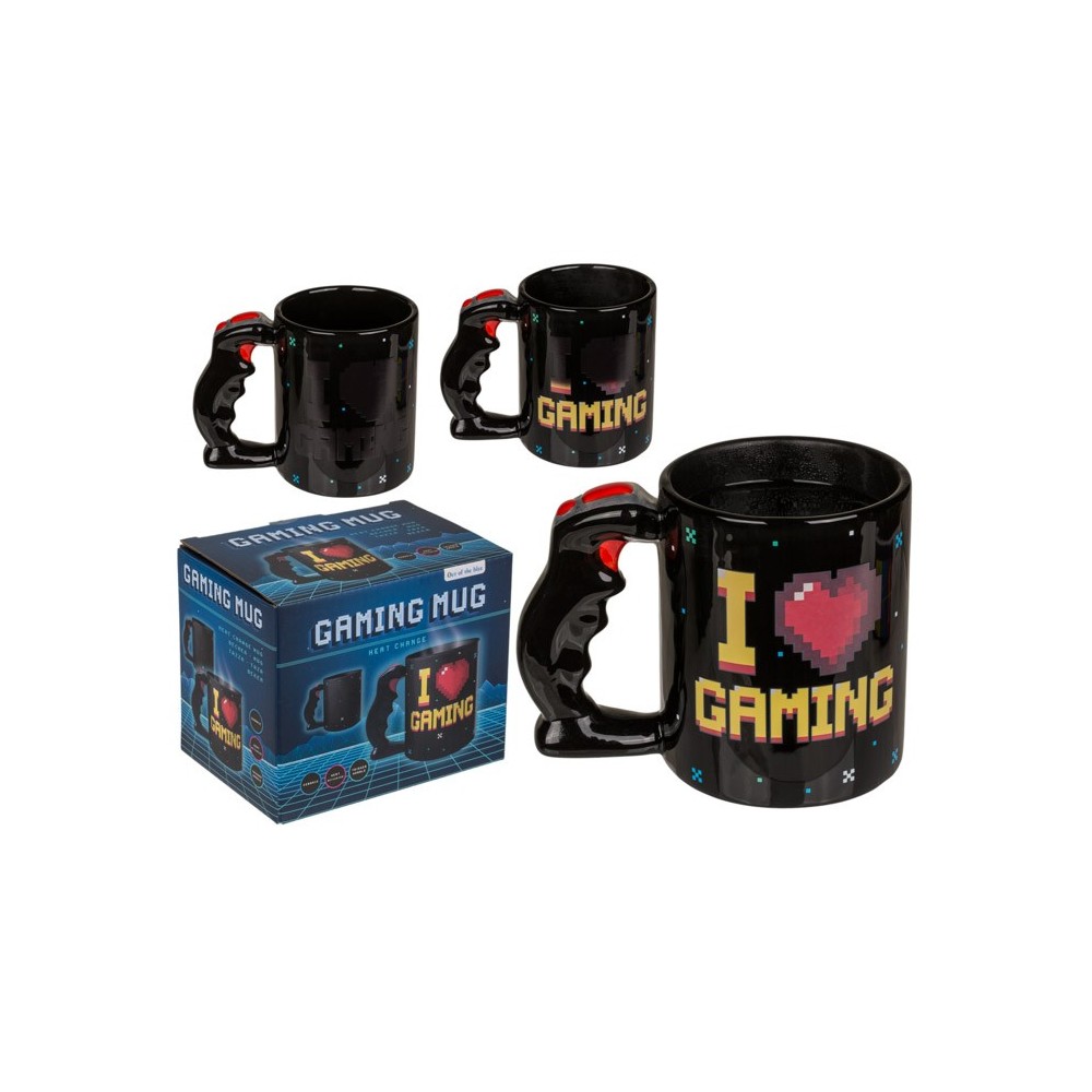 OUT OF THE BLUE I LOVE GAMING HEATING CERAMIC MUG