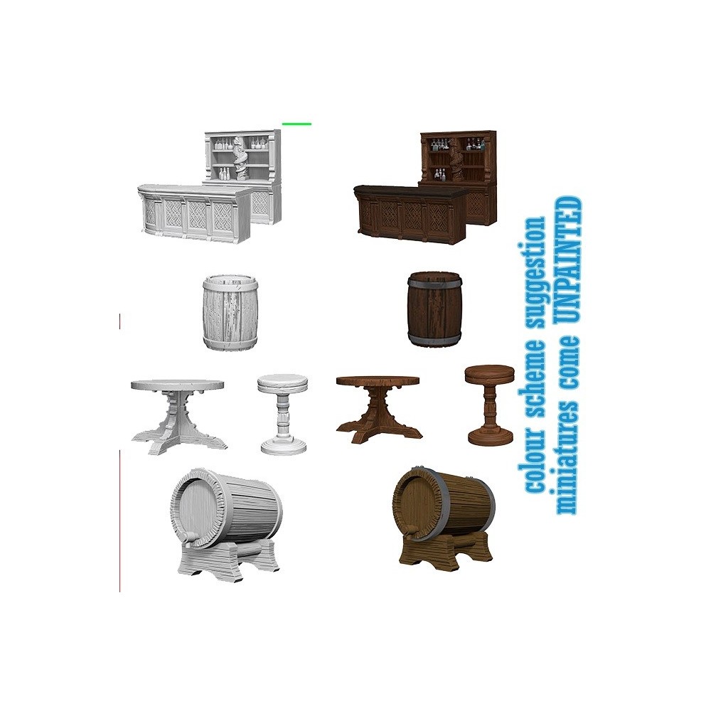 WIZKIDS DEEP CUTS PATHFINDER BATTLES RUSTY DRAGON BAR SET MINIATURES