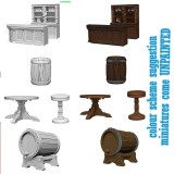 WIZKIDS DEEP CUTS PATHFINDER BATTLES RUSTY DRAGON BAR SET MINIATURES