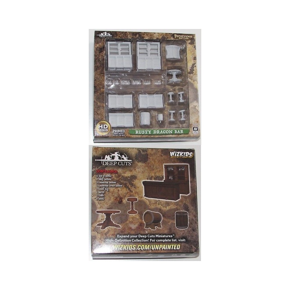 WIZKIDS DEEP CUTS PATHFINDER BATTLES RUSTY DRAGON BAR SET MINIATURES
