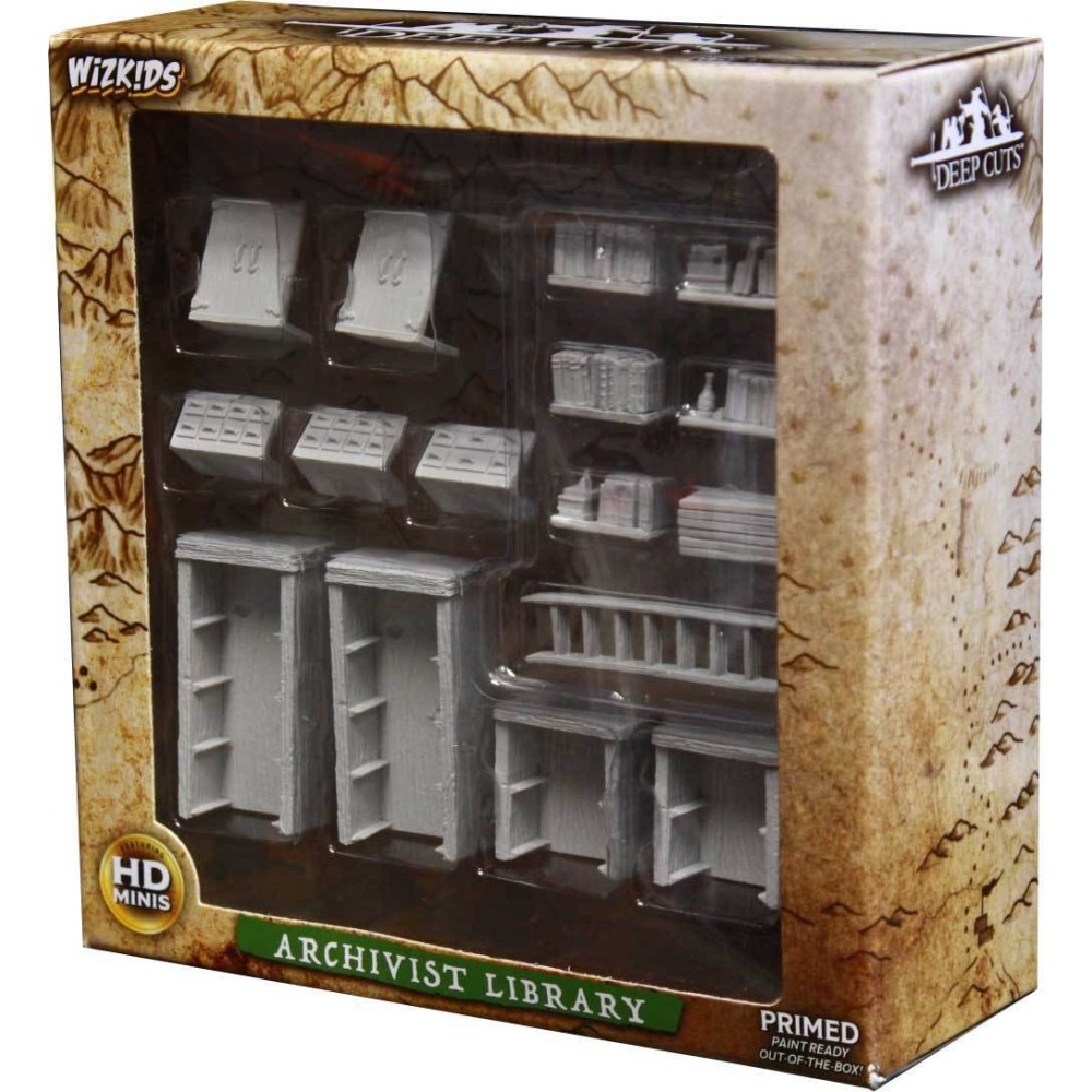 WIZKIDS DEEP CUTS ARCHIVIST LIBRARY SET MINIATURES