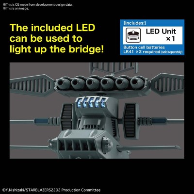 BANDAI YAMATO 2205 E.F.C.F. DAOE-01 ASUKA 1/1000 MODEL KIT ACTION FIGURE