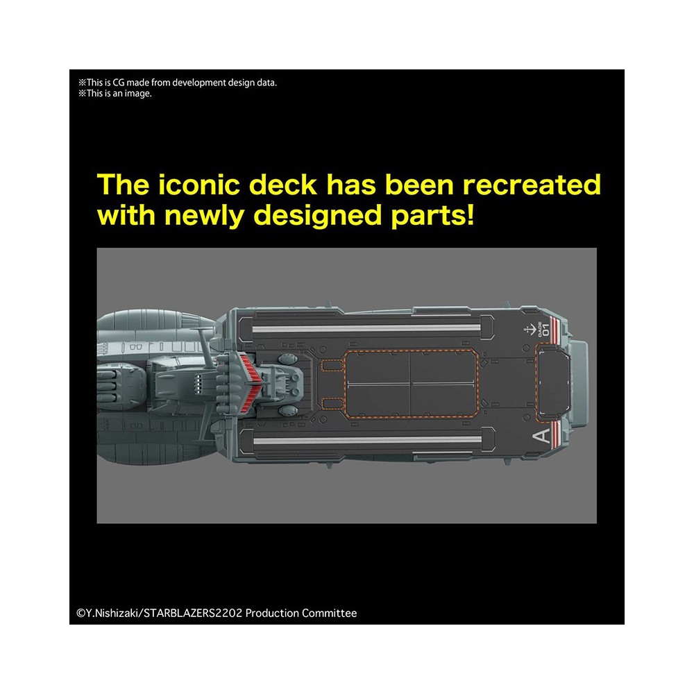 BANDAI YAMATO 2205 E.F.C.F. DAOE-01 ASUKA 1/1000 MODEL KIT ACTION FIGURE