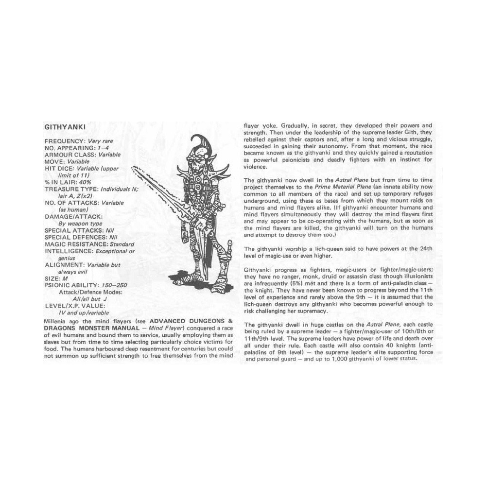 WIZKIDS DUNGEONS AND DRAGONS GITHYANKI PREMIUM STATUE FIGURE