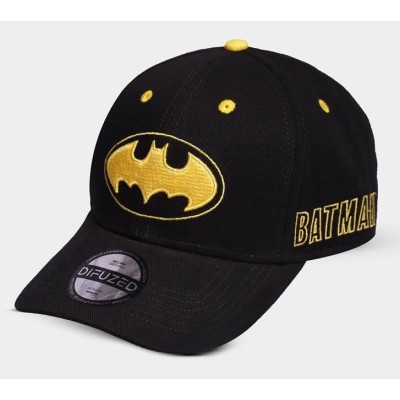 CAPPELLO BASEBALL CAP BATMAN LOGO GOLD NERO DIFUZED