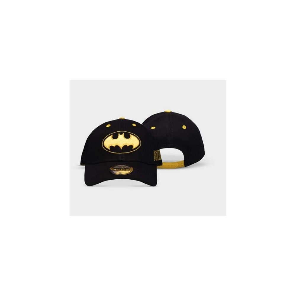 CAPPELLO BASEBALL CAP BATMAN LOGO GOLD NERO DIFUZED