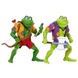 NECA TMNT TEENAGE MUTANT NINJA TURTLES GENGHIS AND RASPUTIN FROG ACTION FIGURE