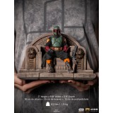IRON STUDIOS STAR WARS THE MANDALORIAN BOBA FETT ON THRONE DELUXE BDS ART SCALE 1/10 STATUE FIGURE