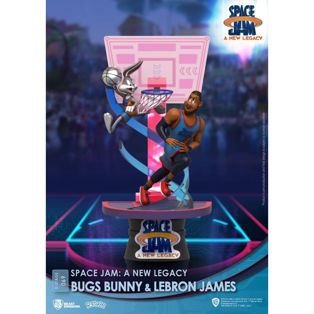 D-STAGE SPACE JAM 2 A NEW LEGACY BUGS BUNNY AND LEBRON JAMES STATUA FIGURE DIORAMA BEAST KINGDOM