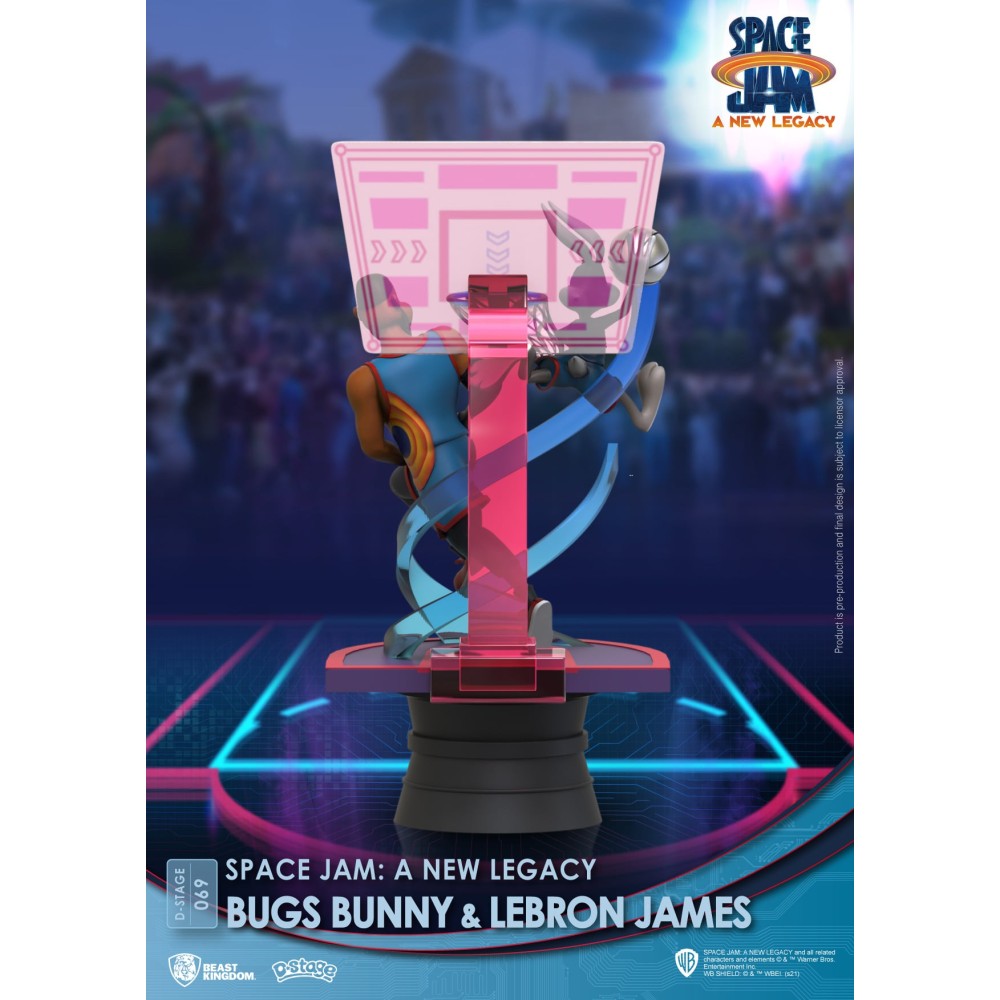 BEAST KINGDOM D-STAGE SPACE JAM 2 A NEW LEGACY BUGS BUNNY AND LEBRON JAMES STATUE FIGURE DIORAMA