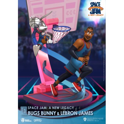 D-STAGE SPACE JAM 2 A NEW LEGACY BUGS BUNNY AND LEBRON JAMES STATUA FIGURE DIORAMA BEAST KINGDOM