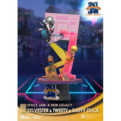BEAST KINGDOM D-STAGE SPACE JAM 2 A NEW LEGACY SYLVESTER TWEETY AND DAFFY DUCK STATUE FIGURE DIORAMA