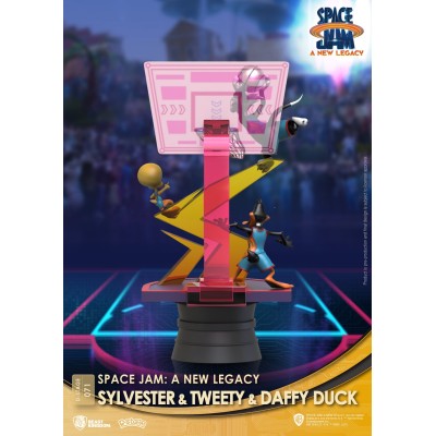 BEAST KINGDOM D-STAGE SPACE JAM 2 A NEW LEGACY SYLVESTER TWEETY AND DAFFY DUCK STATUE FIGURE DIORAMA